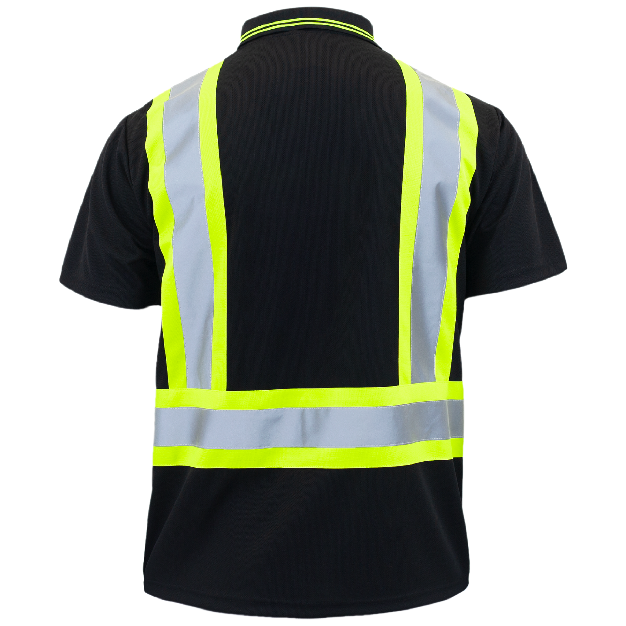 Hi-Vis Reflective Two-Tone Safety Polo Shirt